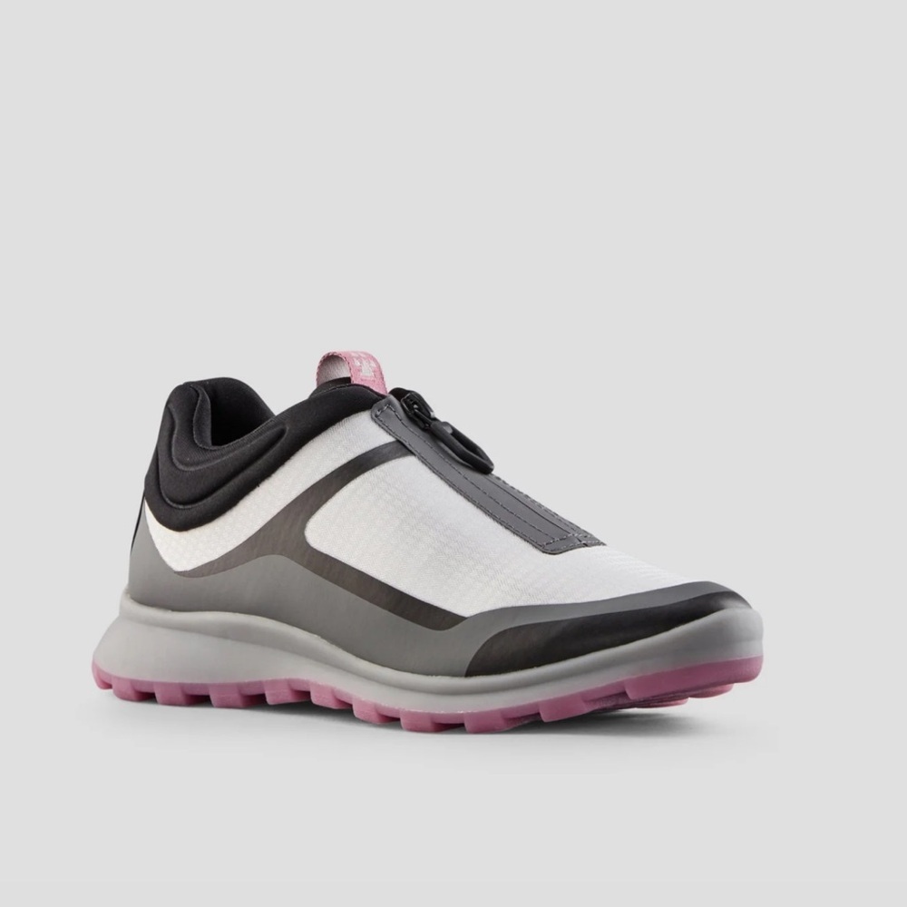 Cougar Razzle Nylon Waterproof sneaker pink black gray white zipper size 9